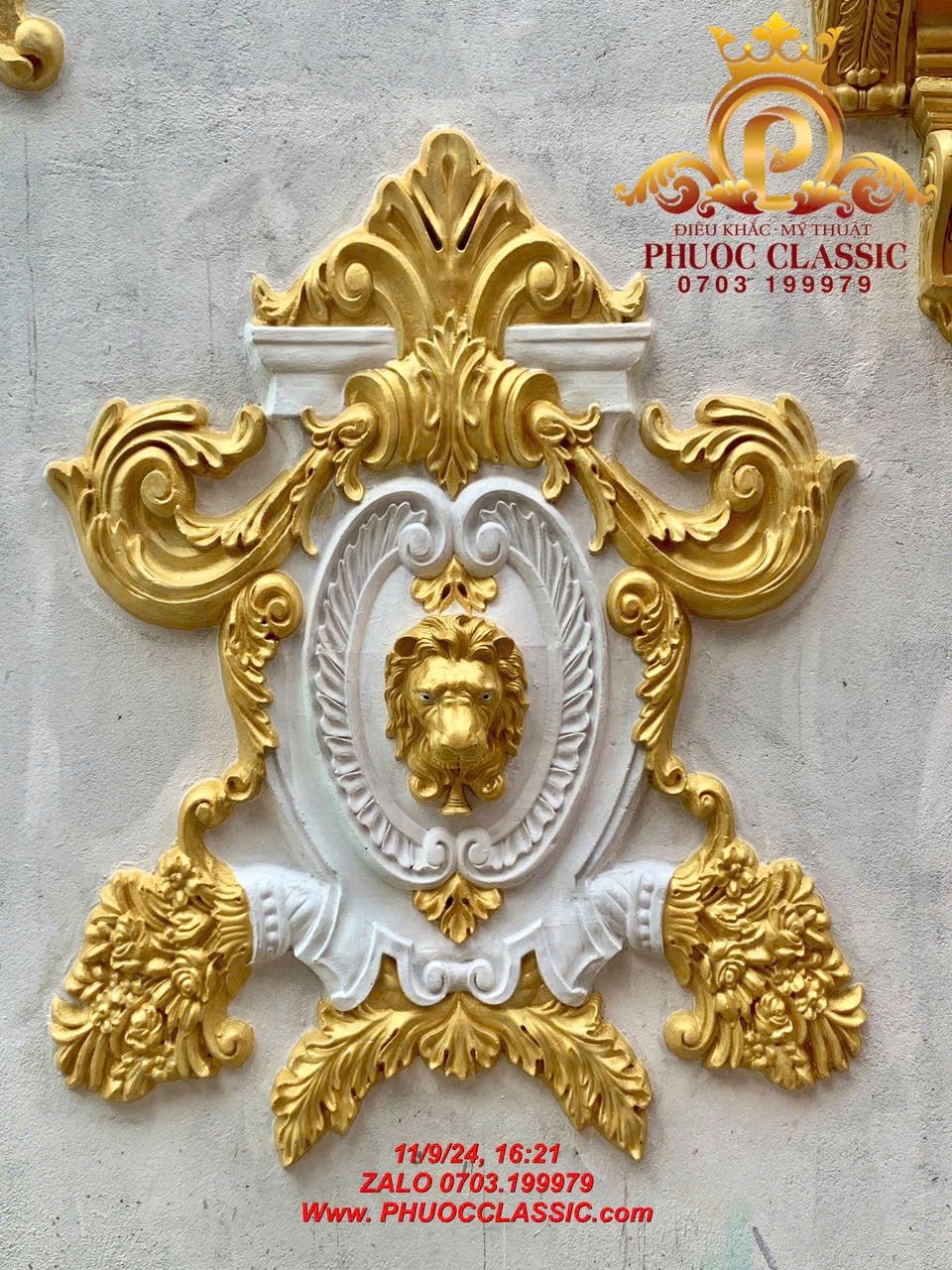 Phù điêu đc cty xây dựng điêu khắc  Phước Classic thi công hoàng thiện