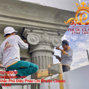 Phù điêu hoa văn mặt tiền