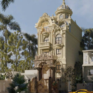 Phù điêu hoa văn mặt tiền