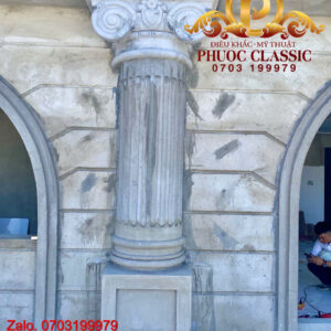 Phù điêu hoa văn mặt tiền