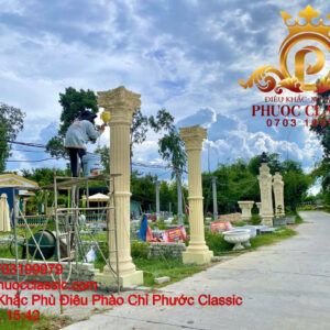 Phù điêu hoa văn mặt tiền