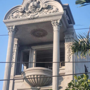 Phù điêu hoa văn mặt tiền