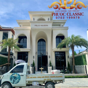 Phù điêu hoa văn mặt tiền