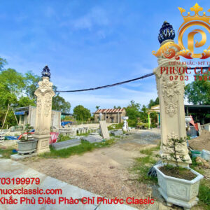 Phù điêu hoa văn mặt tiền