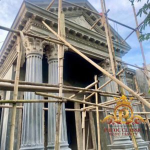 Phù điêu hoa văn mặt tiền