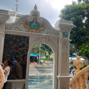 Phù điêu hoa văn mặt tiền