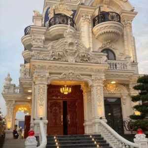 Phù điêu hoa văn mặt tiền