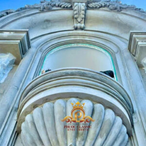 Phù điêu hoa văn mặt tiền