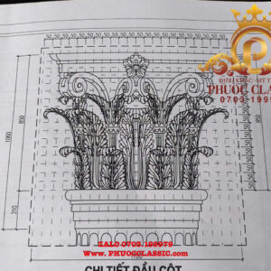 Phù điêu đầu cột