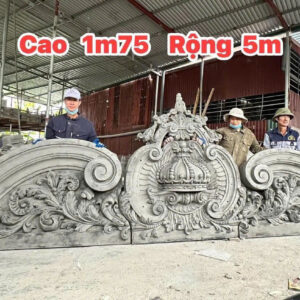 Phù điêu hoa văn mặt tiền