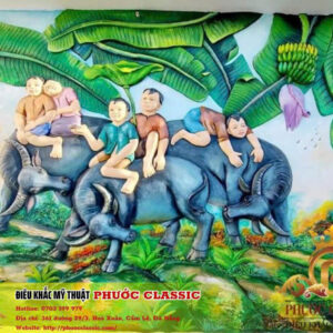 Phù điêu tranh tường