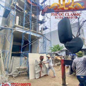 Phù điêu hoa văn mặt tiền