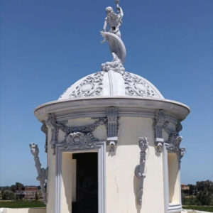 Phù điêu xi măng mặt tiền