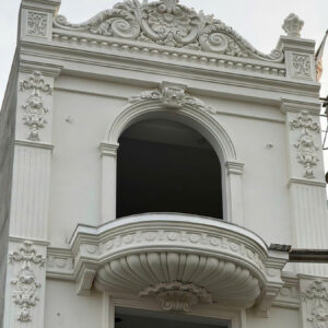 Phù điêu xi măng mặt tiền