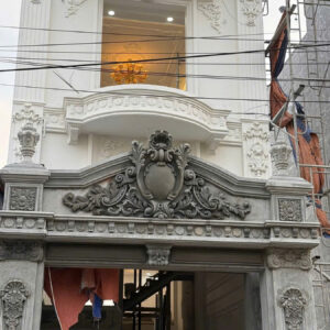 Phù điêu xi măng mặt tiền