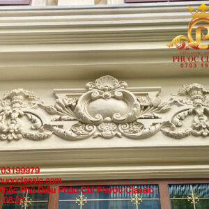 Phù điêu xi măng mặt tiền
