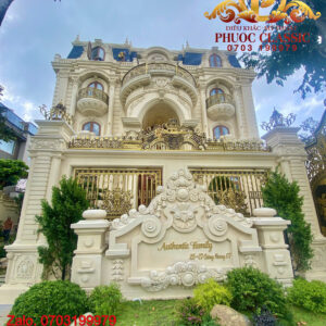 Phù điêu xi măng mặt tiền