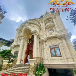 Phù điêu xi măng mặt tiền