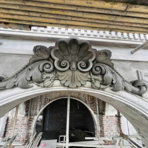 Phù điêu xi măng mặt tiền