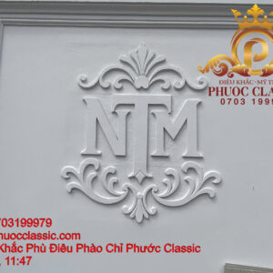 Phù điêu xi măng mặt tiền