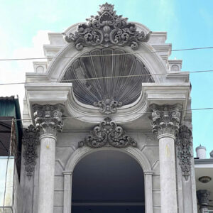 Phù điêu xi măng mặt tiền