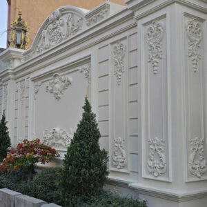 Phù điêu xi măng mặt tiền