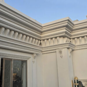 Phù điêu xi măng mặt tiền