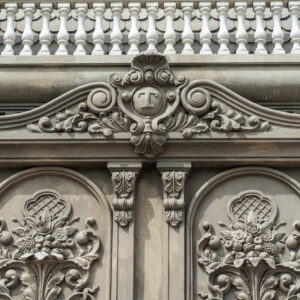 Phù điêu xi măng mặt tiền