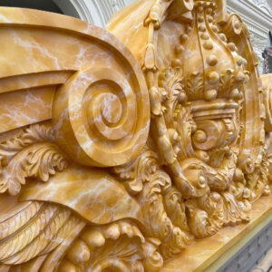 Phù điêu xi măng mặt tiền