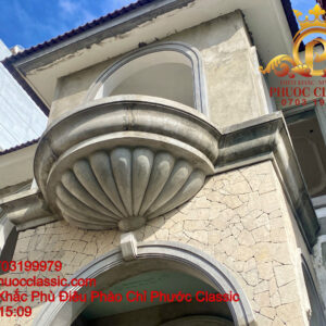 Phào chỉ xi măng mặt tiền