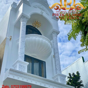 Phào chỉ xi măng mặt tiền