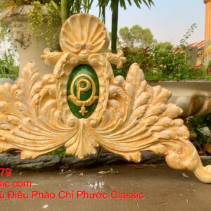 Phù điêu xi măng mặt tiền