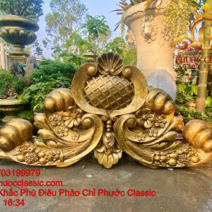 Phù điêu xi măng mặt tiền